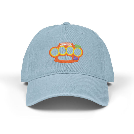 Playtime's Over - Embroidered Denim Cap