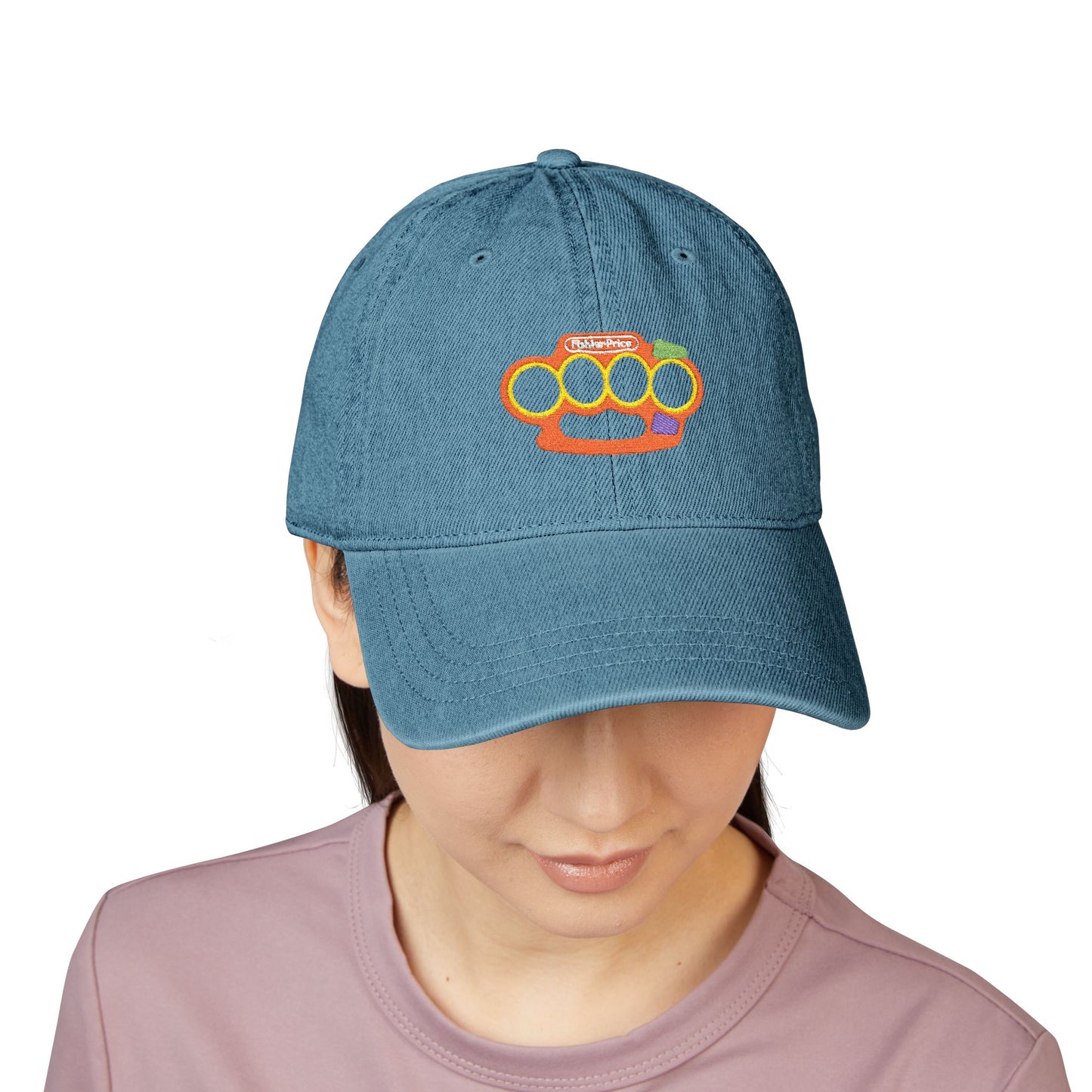 Playtime's Over - Embroidered Denim Cap