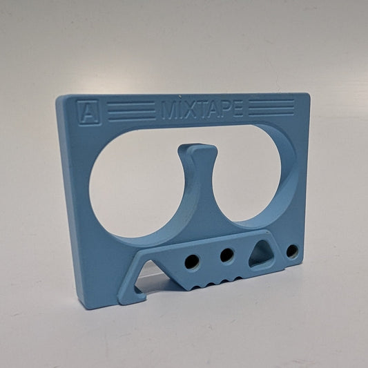 MixTape Bottle Opener - Brass - Light Blue Cerakote