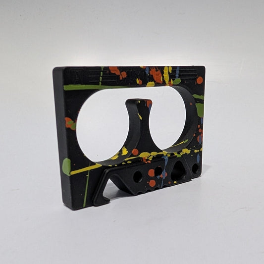 MixTape Bottle Opener - Brass - Splatter Paint Cerakote