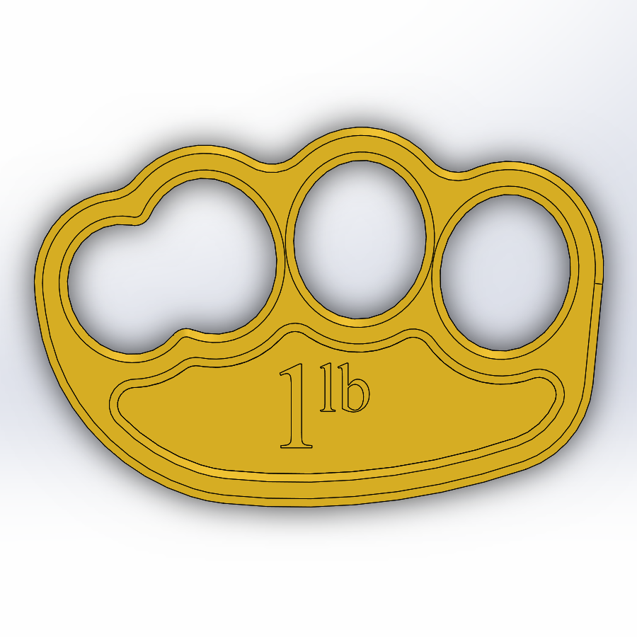 Pounder Exercise Weight - Brass