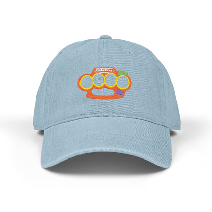 Playtime's Over - Embroidered Denim Cap