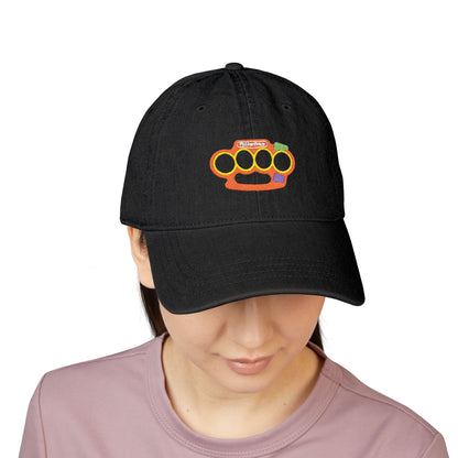 Playtime's Over - Embroidered Denim Cap