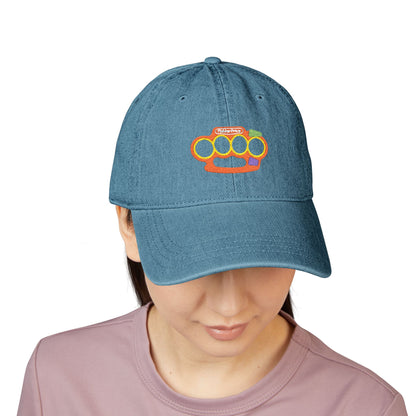 Playtime's Over - Embroidered Denim Cap