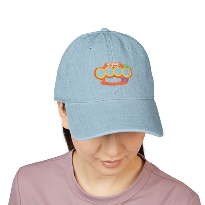 Playtime's Over - Embroidered Denim Cap