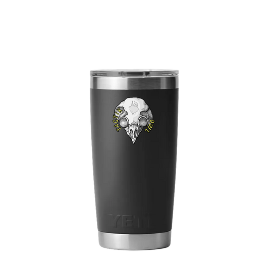 Owl Skull YETI Rambler Tumbler 20 oz