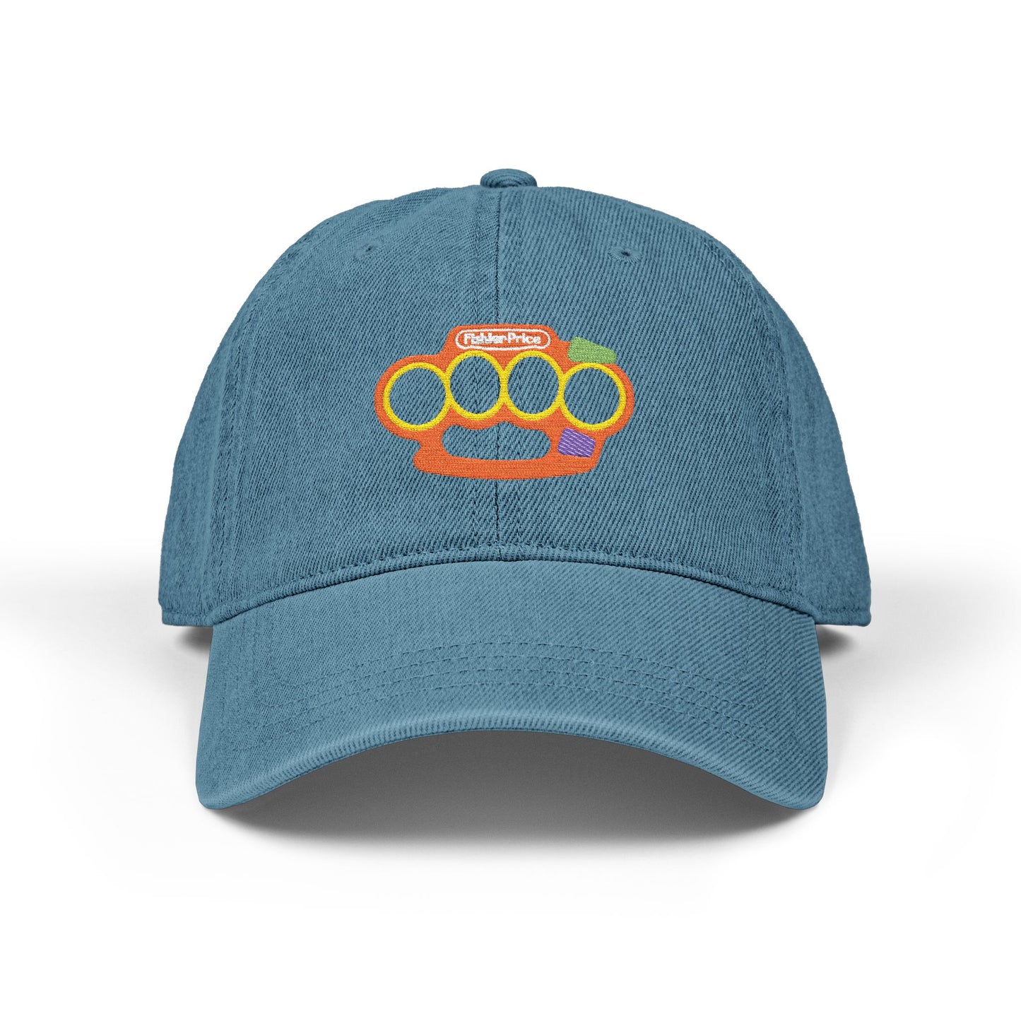 Playtime's Over - Embroidered Denim Cap