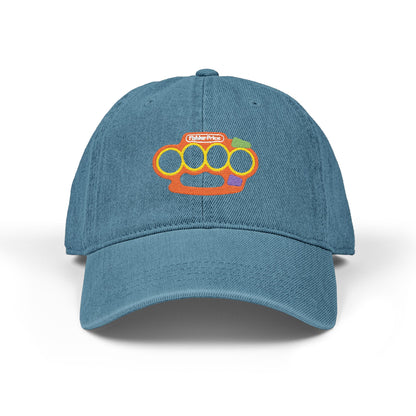 Playtime's Over - Embroidered Denim Cap