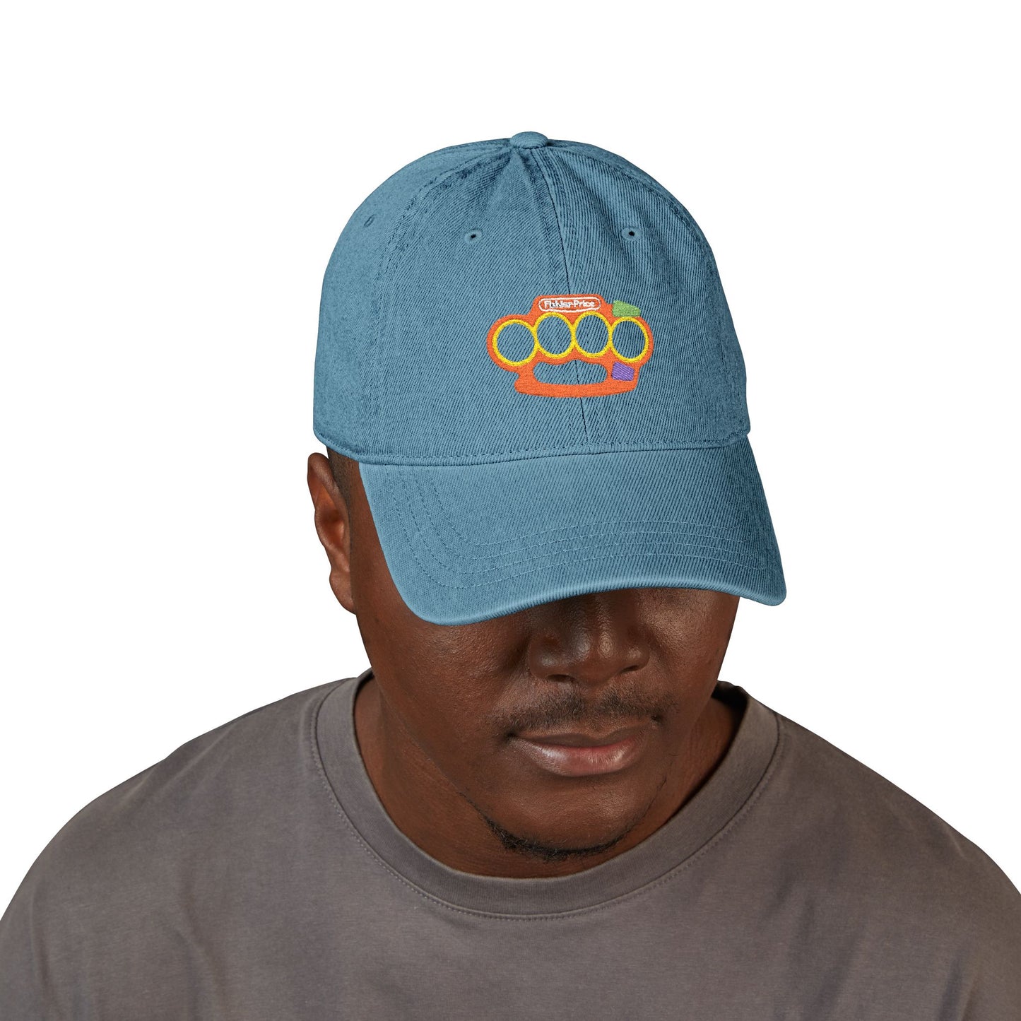 Playtime's Over - Embroidered Denim Cap
