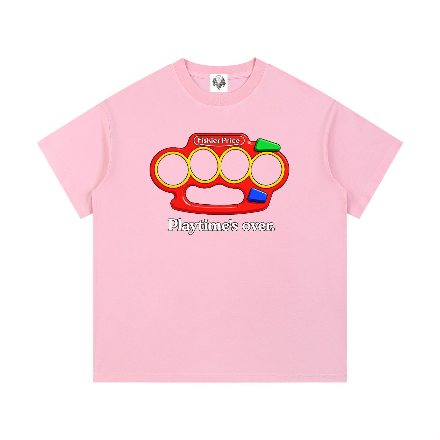 "Playtime's Over" Vintage Wash Cotton T-Shirt