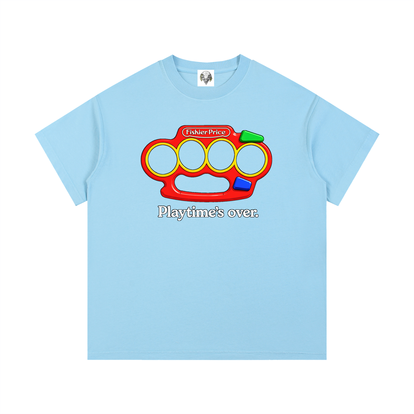 "Playtime's Over" Vintage Wash Cotton T-Shirt