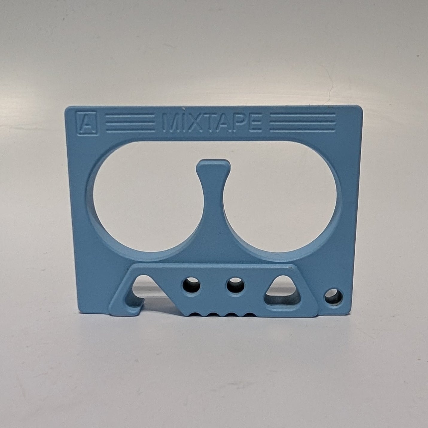 MixTape Bottle Opener - Brass - Light Blue Cerakote