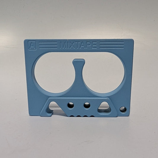 MixTape Bottle Opener - Brass - Light Blue Cerakote