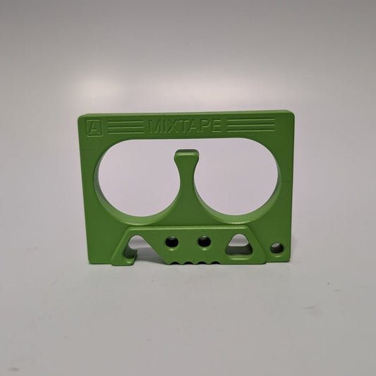 MixTape Bottle Opener - Brass - Slime Green Cerakote
