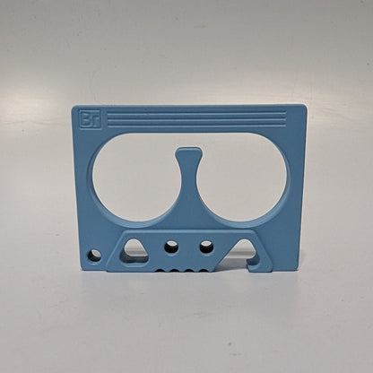 MixTape Bottle Opener - Brass - Light Blue Cerakote